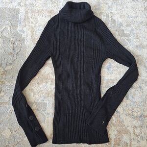 Anthropologie ribbed turtleneck sweater